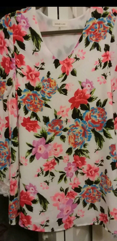 Floral Blouse-dress, Colorful And Lose